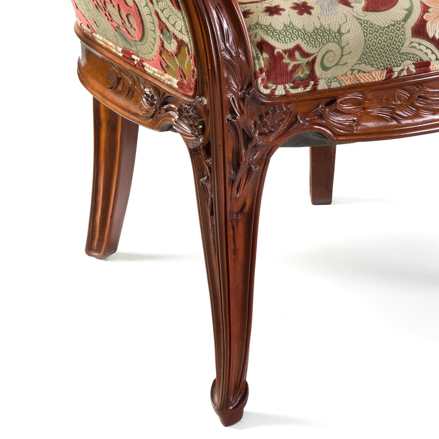 Louis Majorelle "Les Pins" Carved Mahogany Armchair