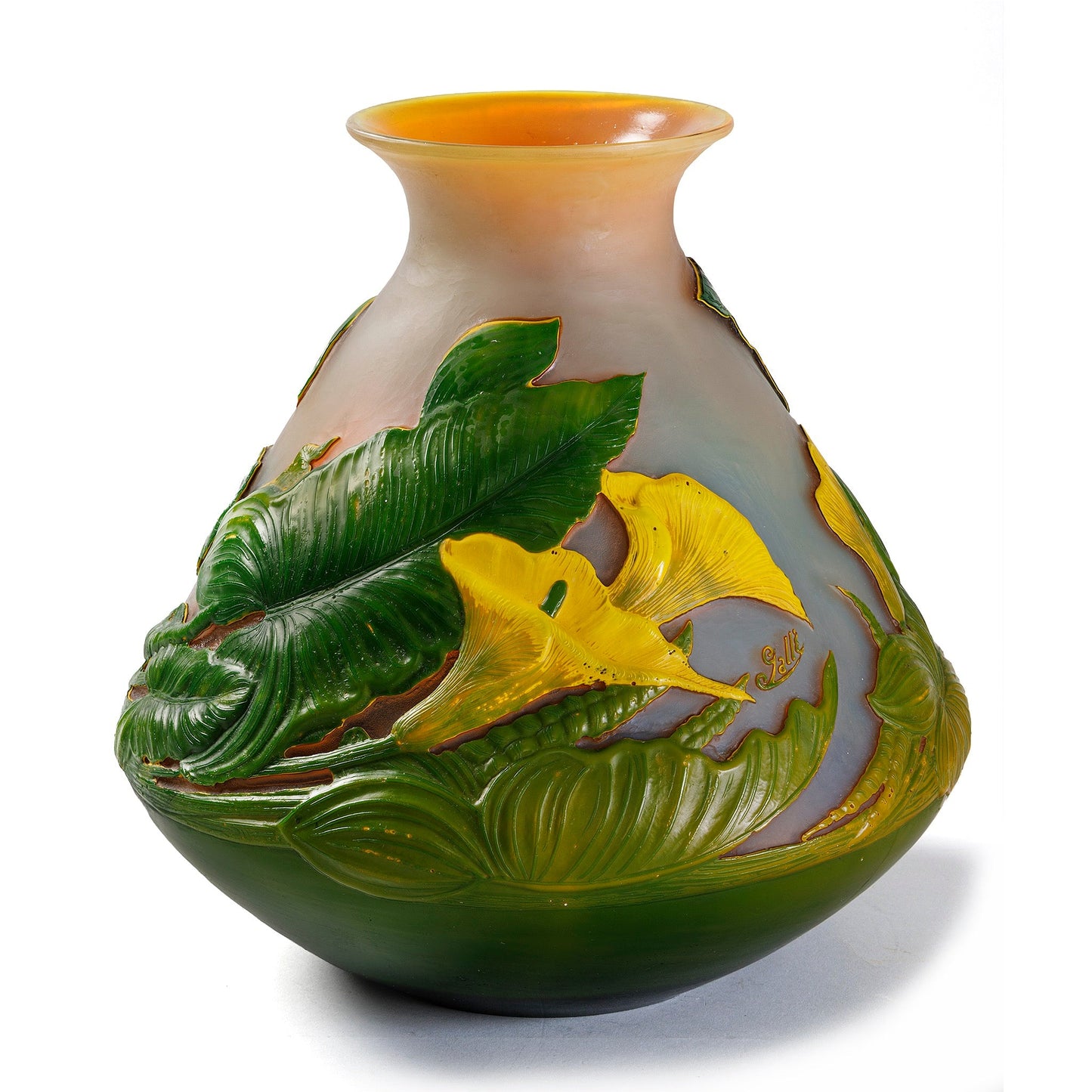 Établissements Gallé "Calla Lily" Vase