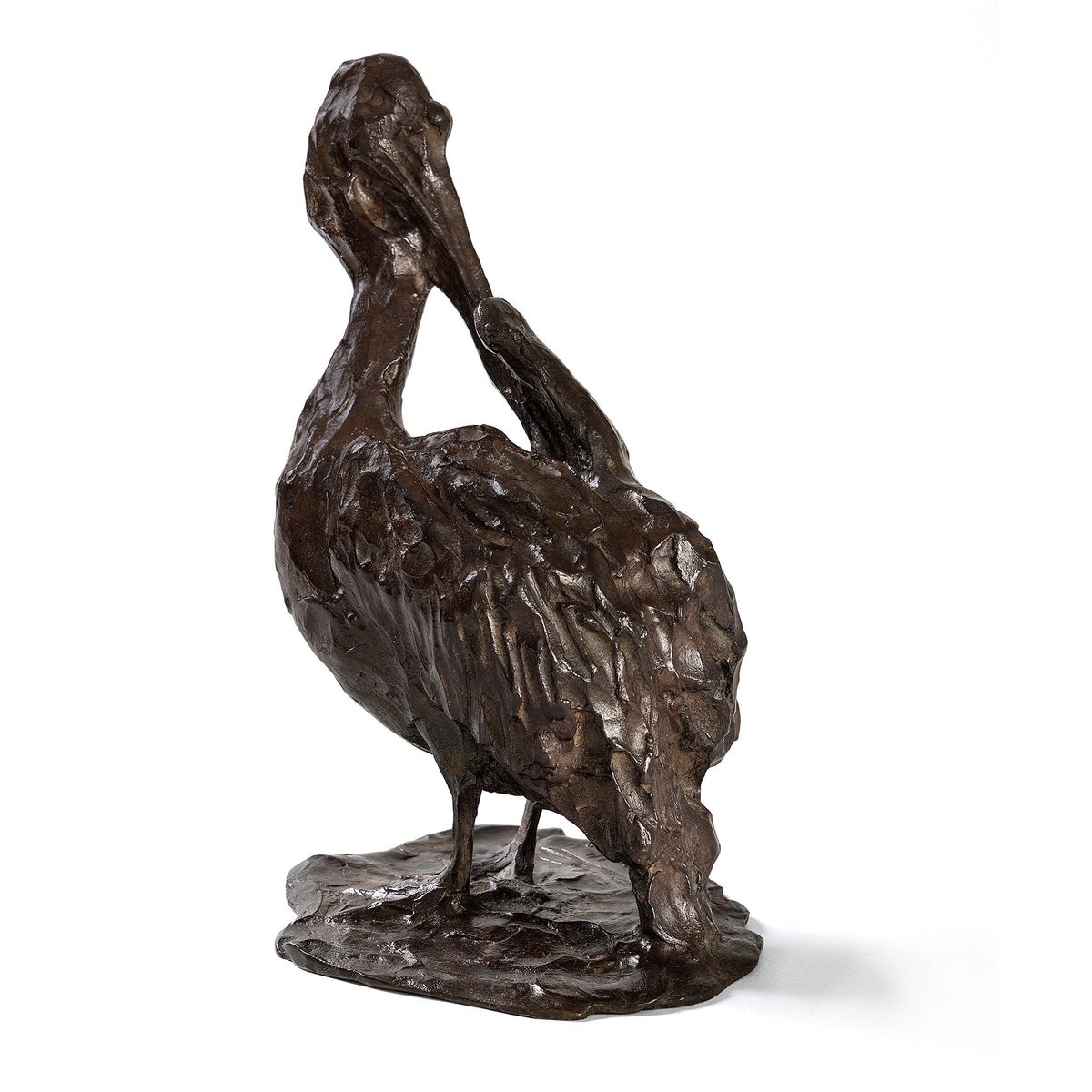Rembrandt Bugatti "Pélican à sa toilette" Bronze Sculpture
