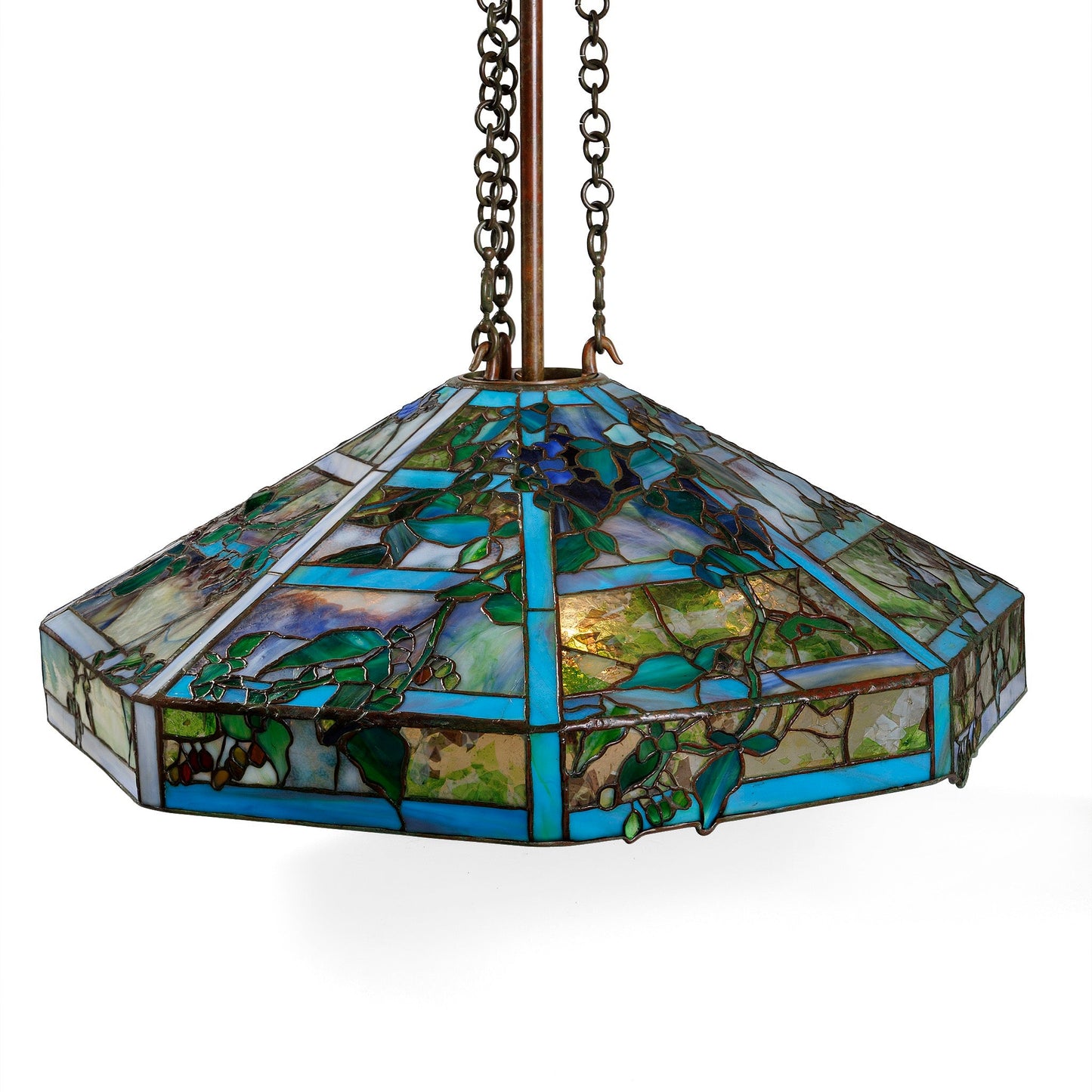 Tiffany Studios New York "October Nightshade" Chandelier