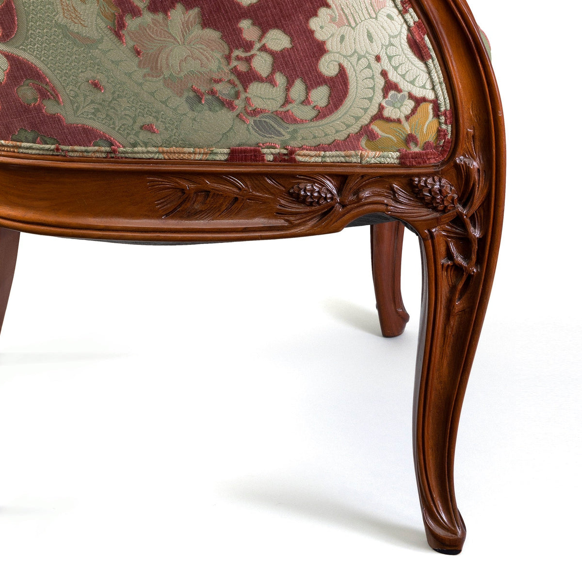 Louis Majorelle "Les Pins" Carved Mahogany Armchair