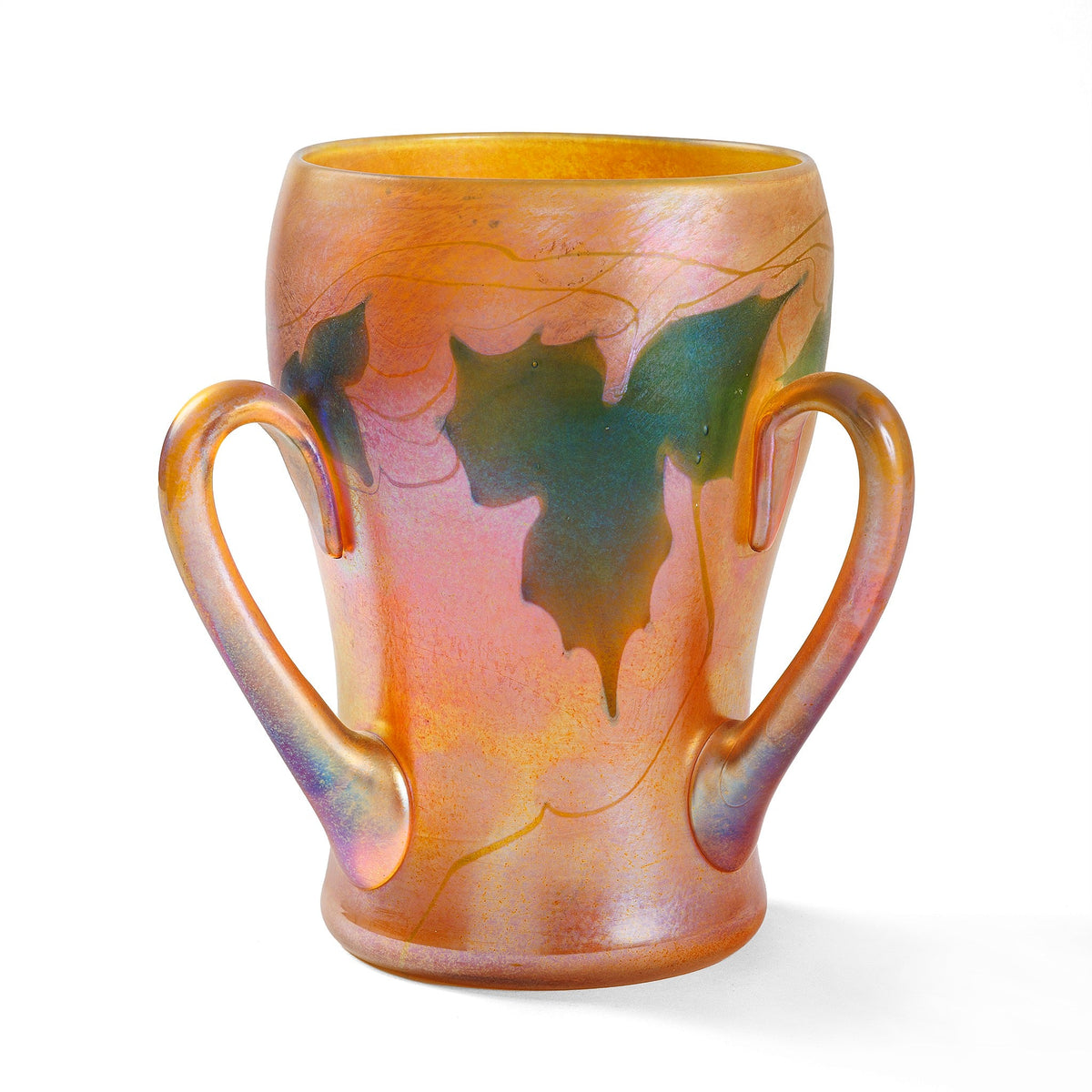 Tiffany Studios New York Favrile Glass Loving Cup