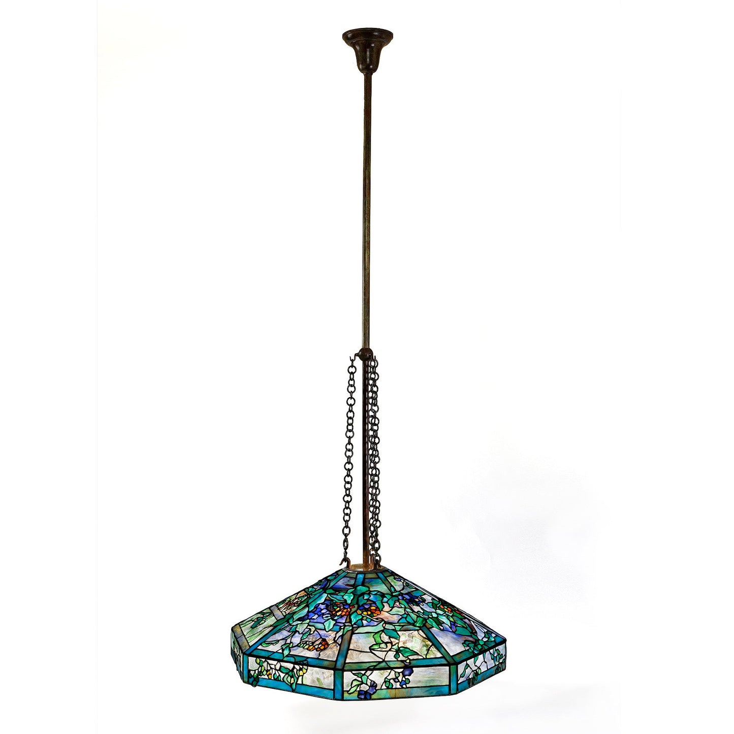 Tiffany Studios New York "October Nightshade" Chandelier