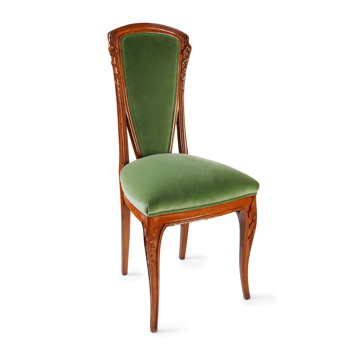 Louis Majorelle "Chicorée" Walnut and Oak Dining Suite