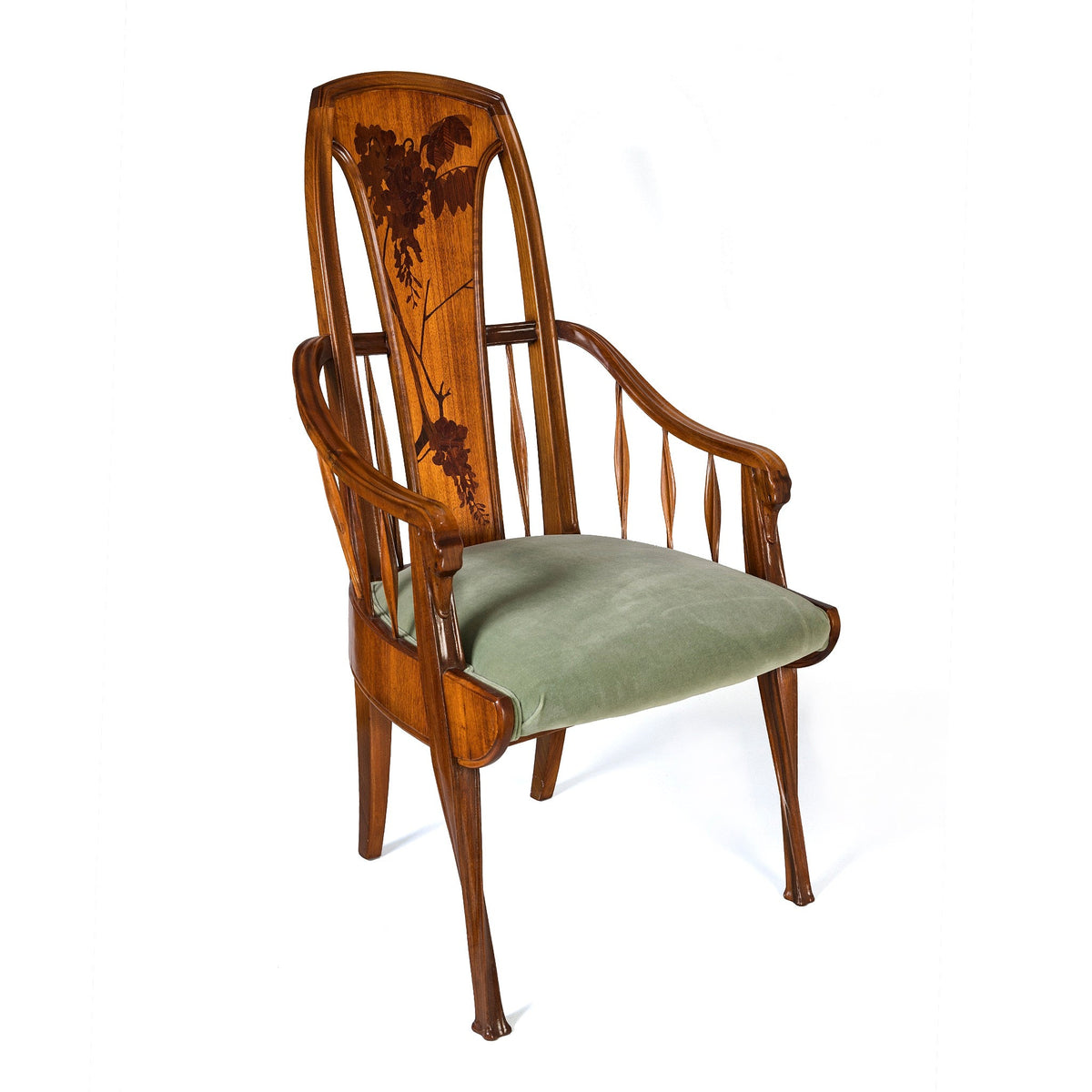 Louis Majorelle pair of 'Wisteria" Armchairs