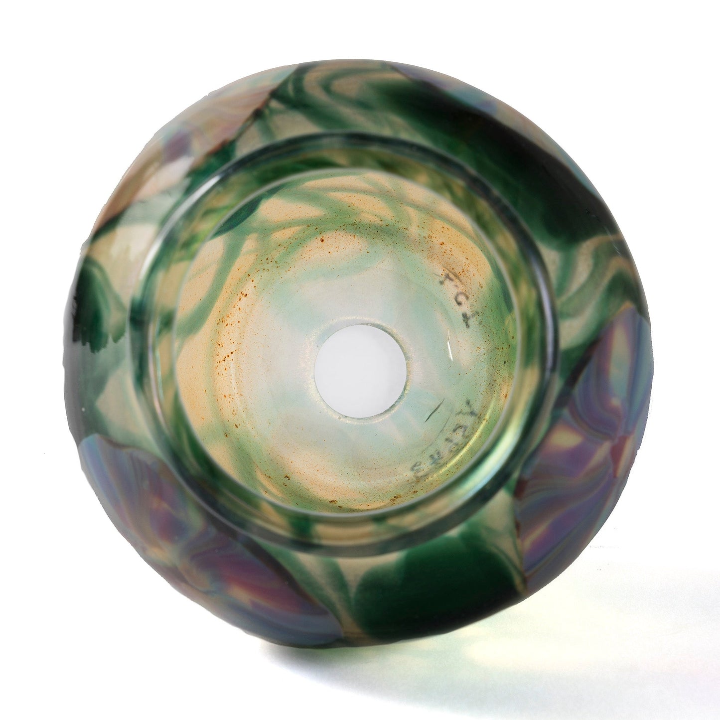 Tiffany Studios New York "Morning Glory" Paperweight Favrile Glass Vase