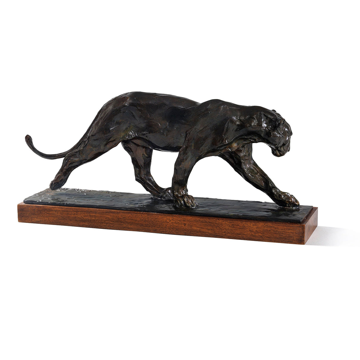 Rembrandt Bugatti "Panthere Marchant Patte Arriere Levee" Bronze Sculpture