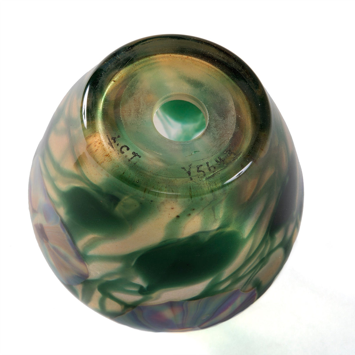 Tiffany Studios New York "Morning Glory" Paperweight Favrile Glass Vase