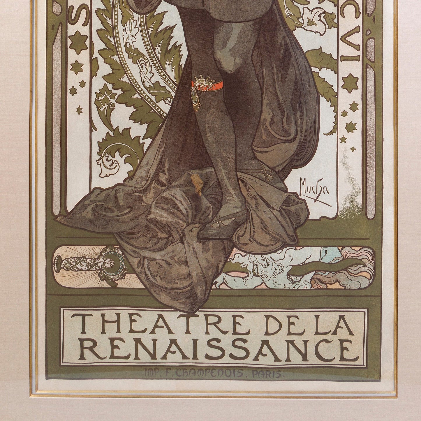 Alphonse Mucha "Lorenzaccio" Lithograph