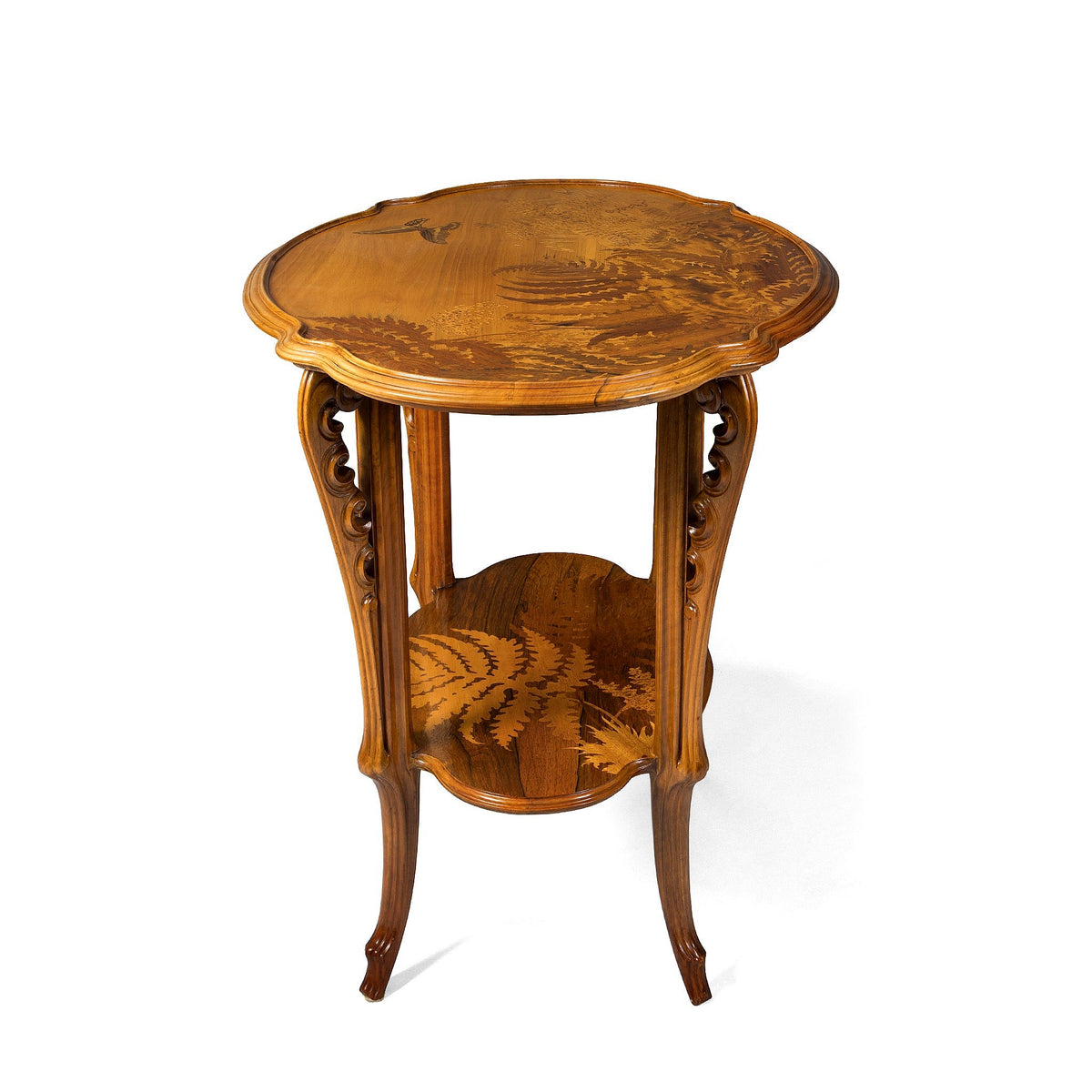 Émile Gallé "Table aux fougères" Marquetry Table