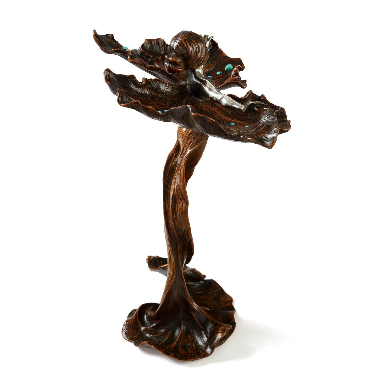 Louis Chalon (Attributed) "Danse du papillon" Bronze Sculpture