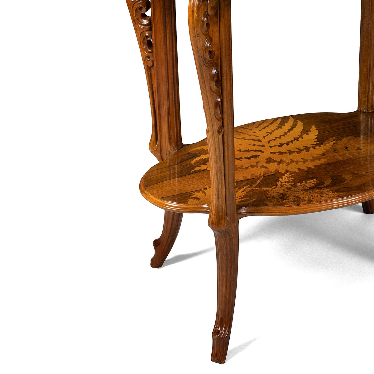 Émile Gallé "Table aux fougères" Marquetry Table