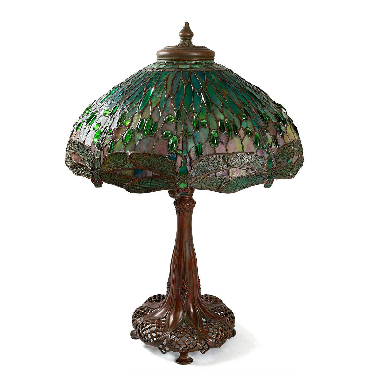 Tiffany Studios New York "Drop Head Dragonfly" Table Lamp