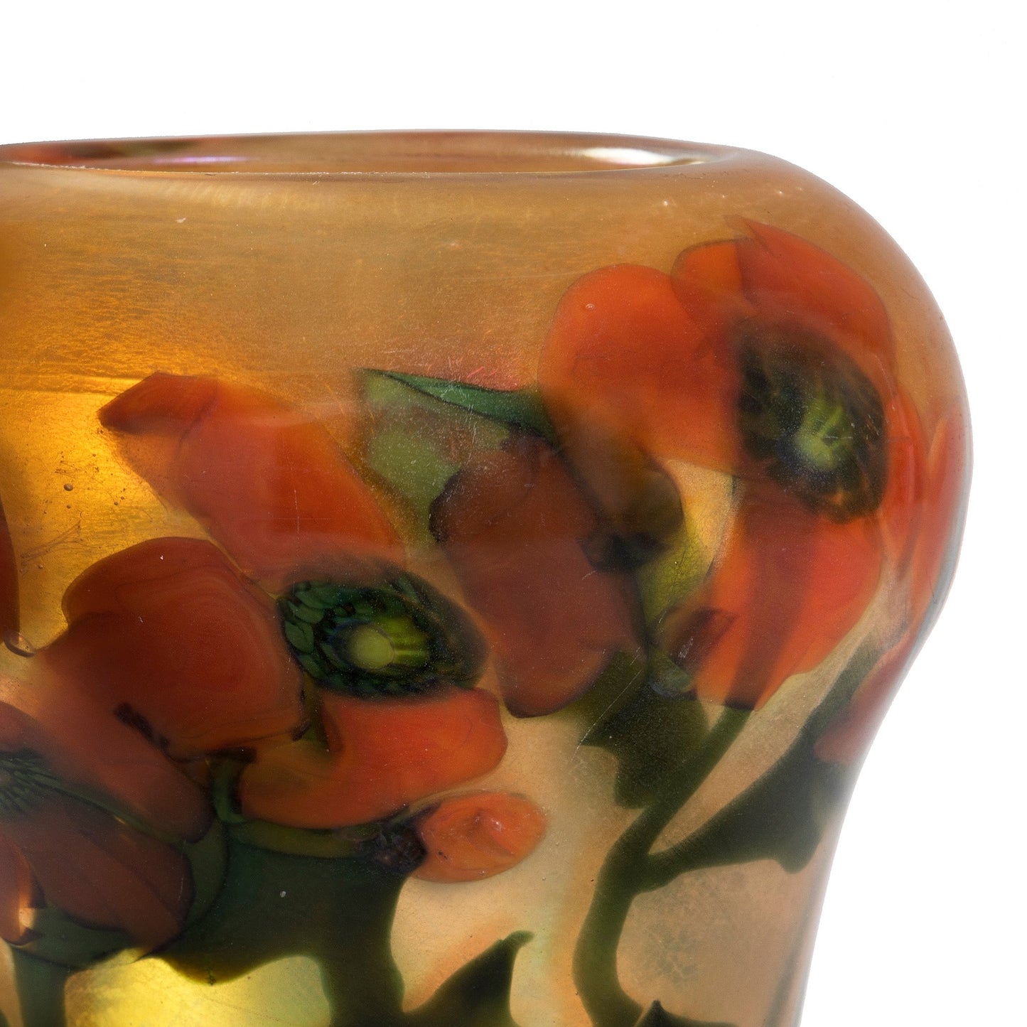 Tiffany Studios New York "Poppy" Paperweight Vase