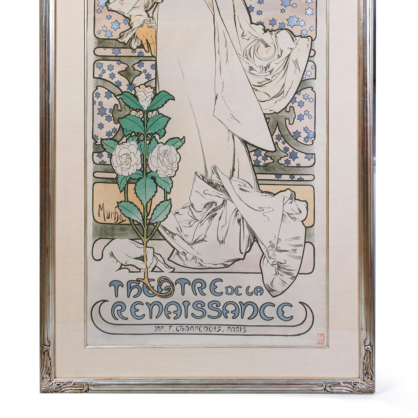 Alphonse Mucha "La Dame aux Camelias" Lithograph