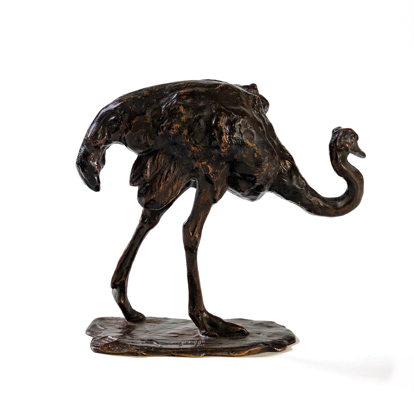 Rembrandt Bugatti "Autruche en Marche" Bronze Sculpture