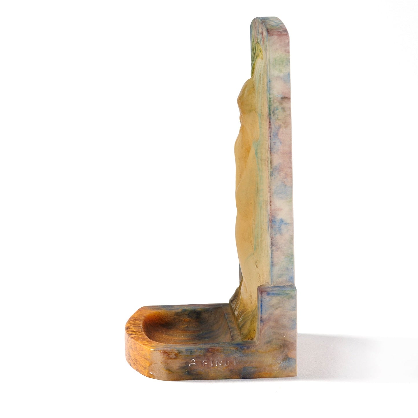 Amalric Walter and Henri Bergé "À la fontaine" Bookend