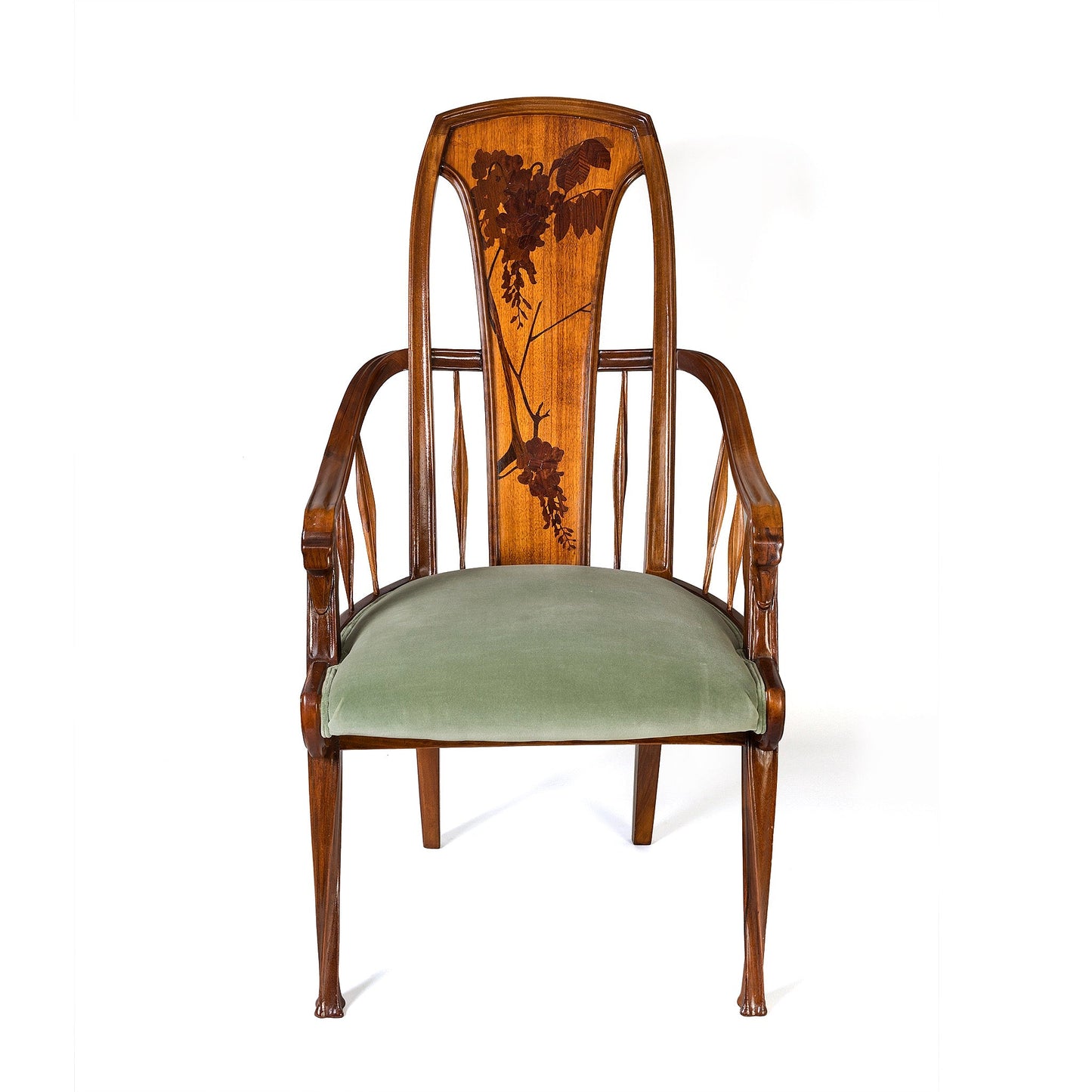 Louis Majorelle pair of 'Wisteria" Armchairs