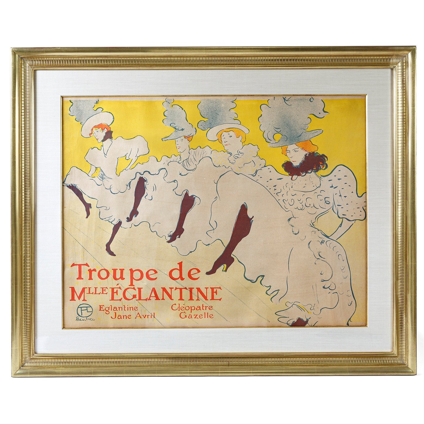 Henri de Toulouse-Lautrec "La Troupe de Mademoiselle Églantine" Lithograph
