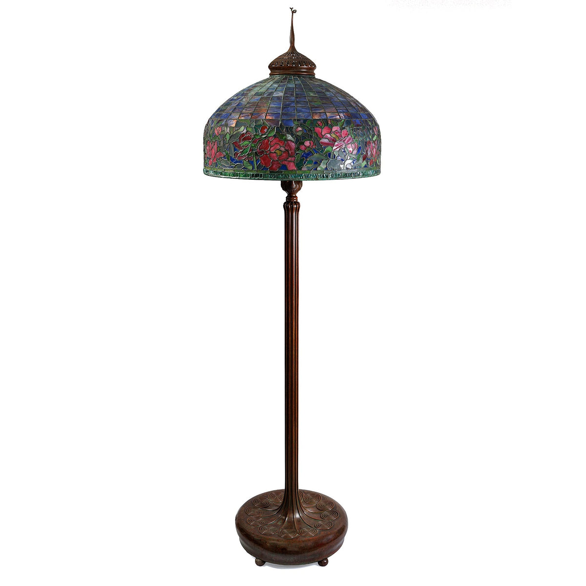Tiffany Studios New York "Peony" Border Floor Lamp