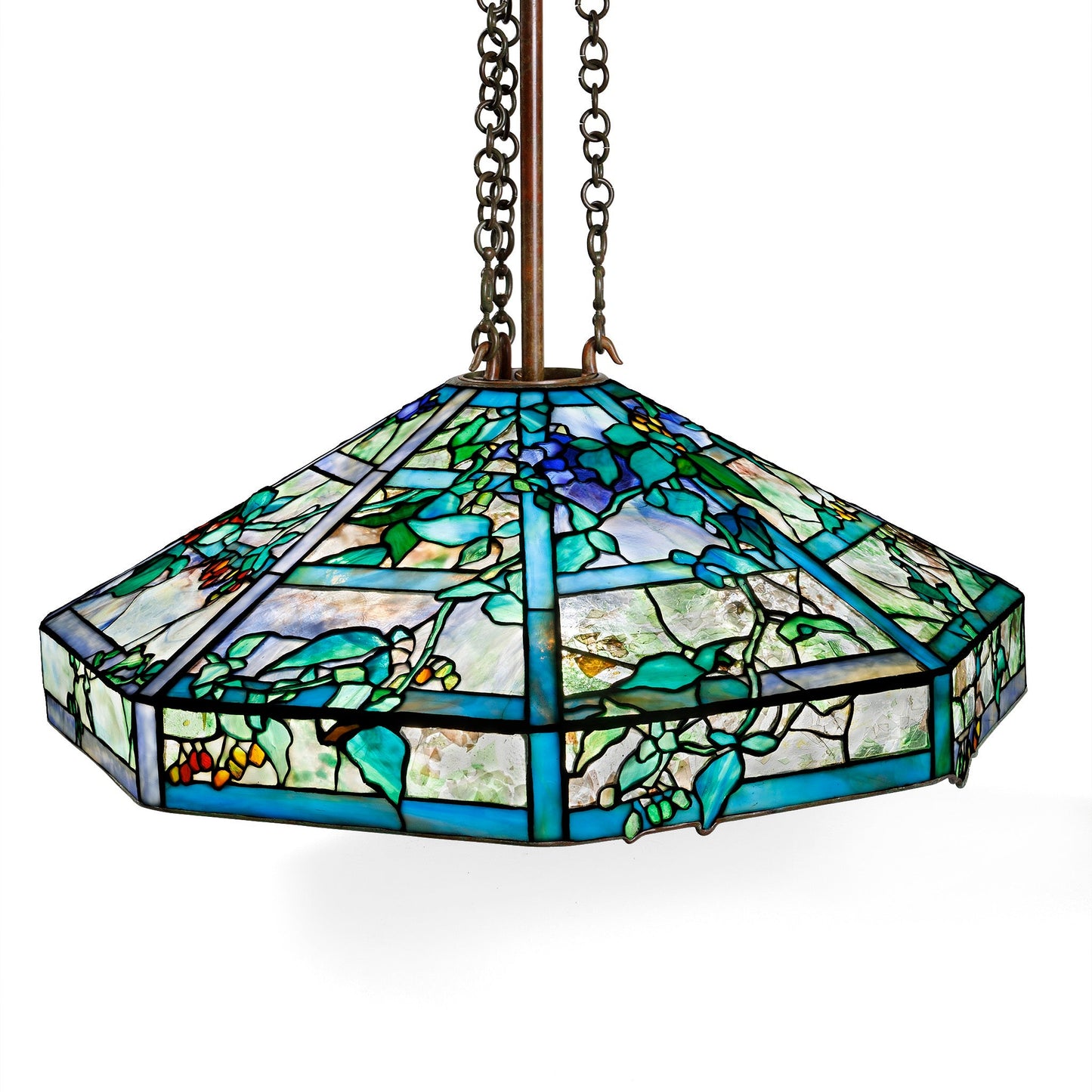 Tiffany Studios New York "October Nightshade" Chandelier