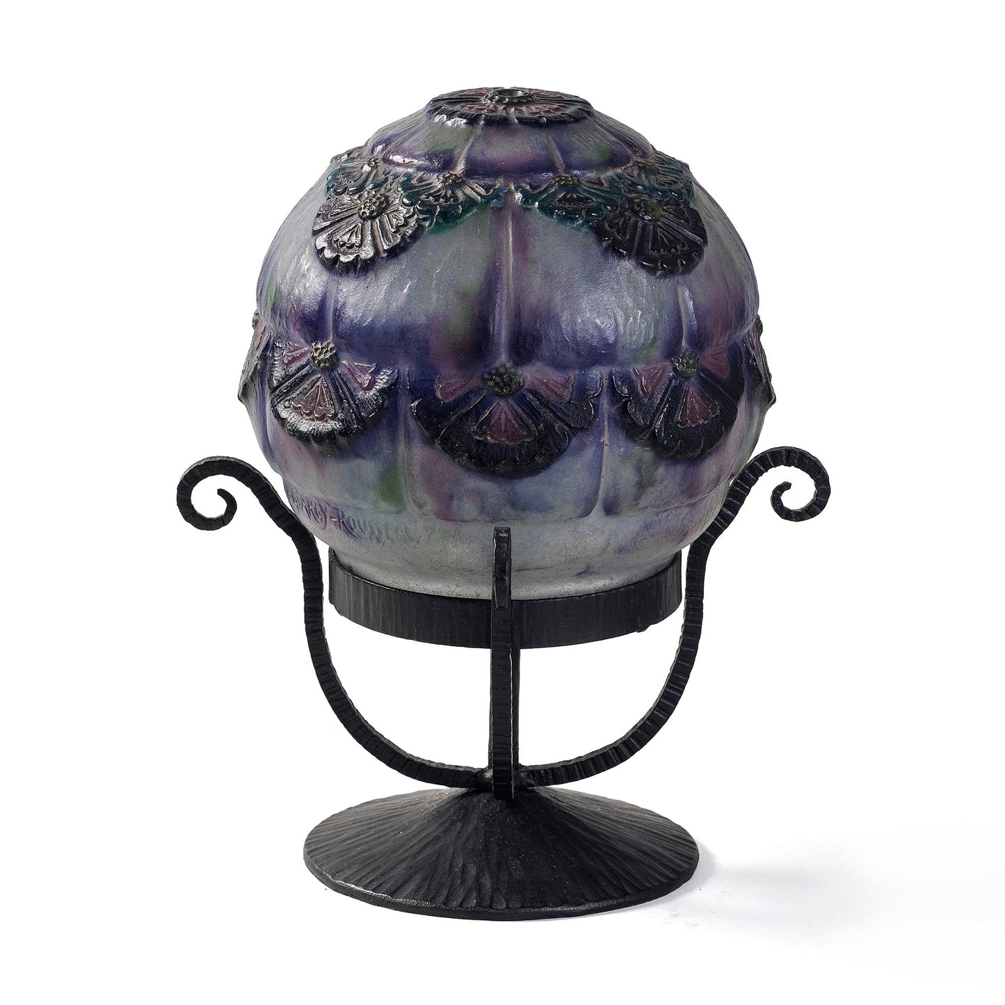 Gabriel Argy-Rousseau Pâte de Verre "Fleurs des Dunes" Night Light