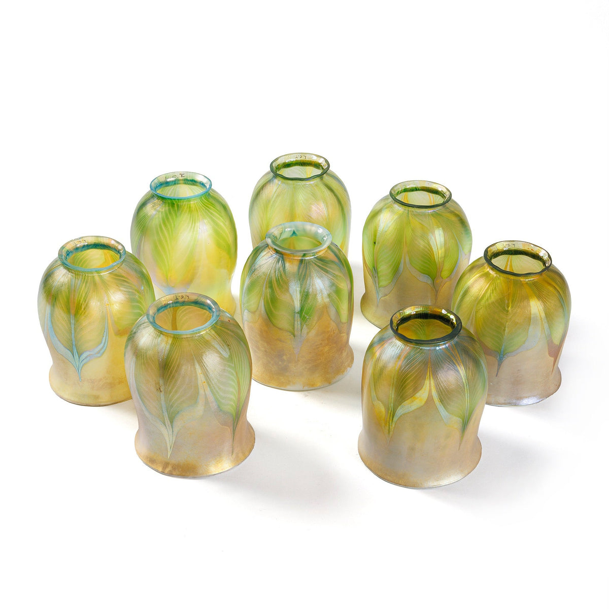 Tiffany Studios New York "Curtain Border" Chandelier