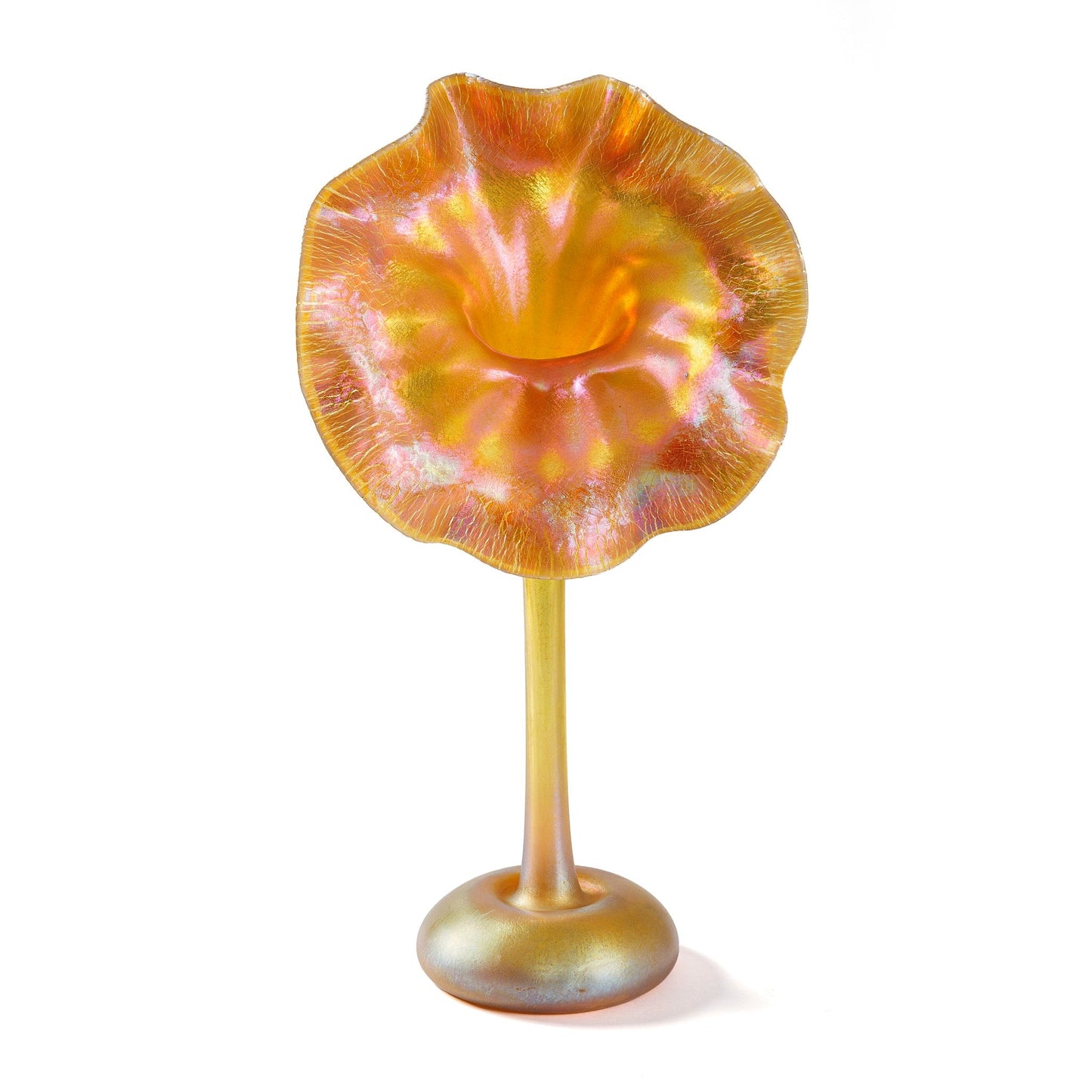 Tiffany Studios New York "Pansy" Favrile Glass Vase