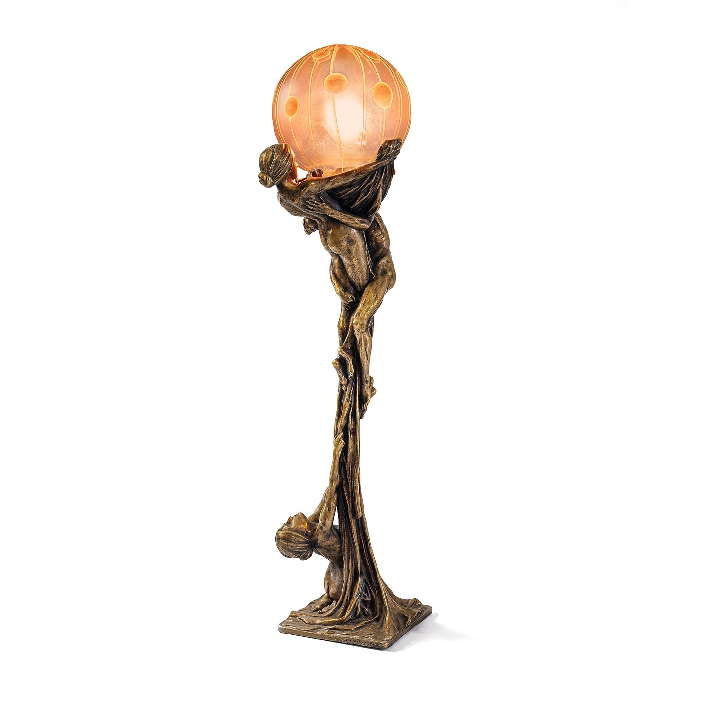 Gustav Gurschner and Loetz "Die Verlassene" Table Lamp