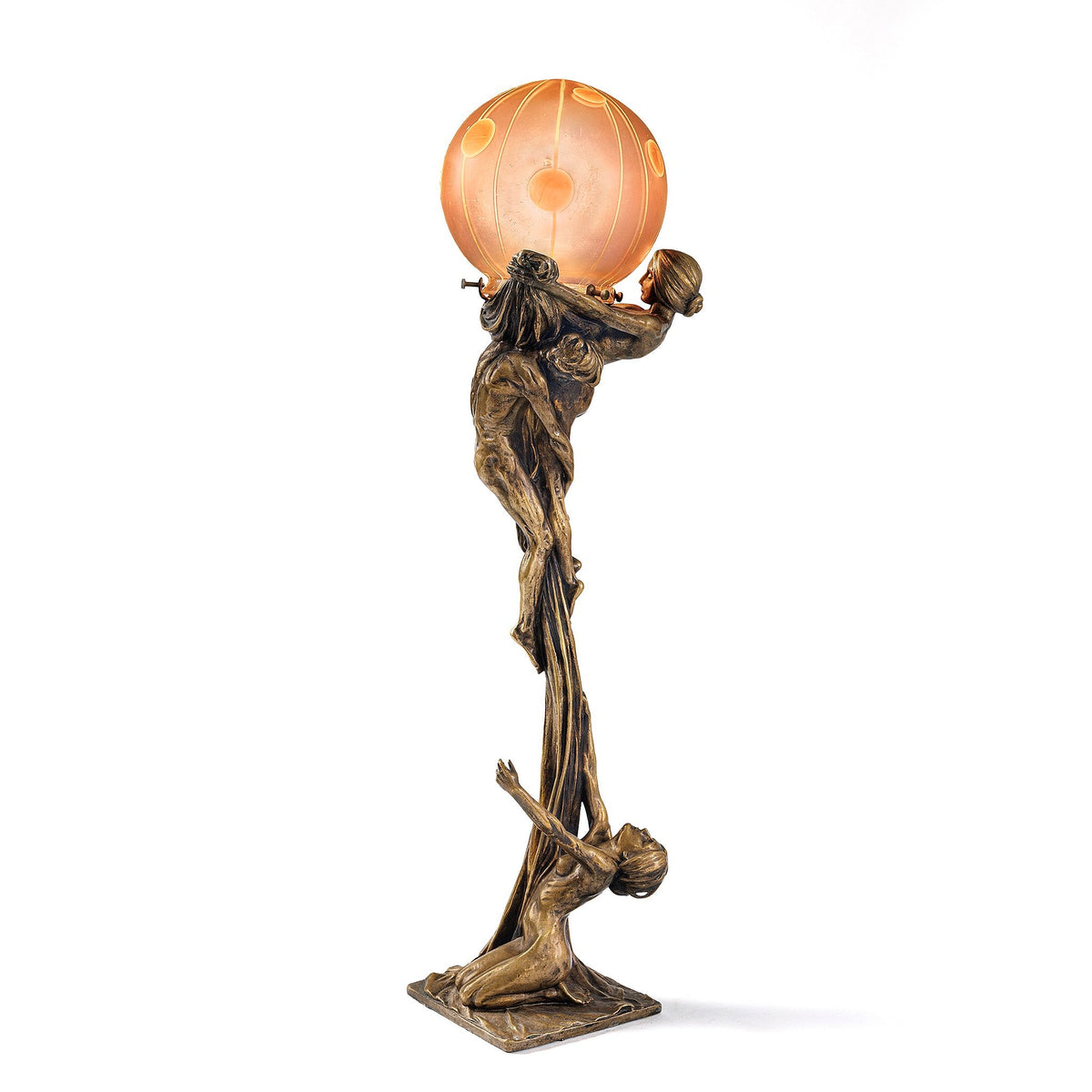 Gustav Gurschner and Loetz "Die Verlassene" Table Lamp