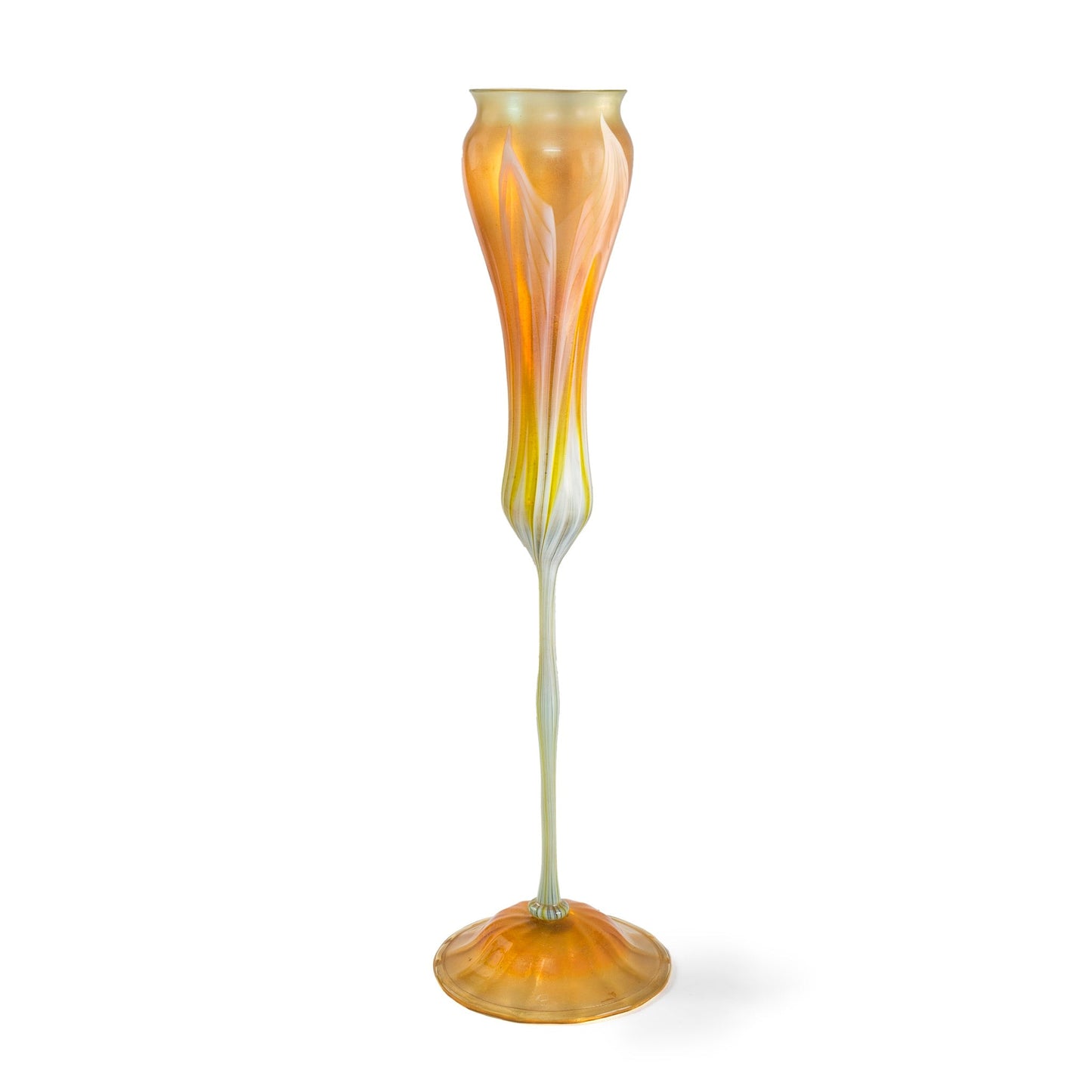 Tiffany Studios New York "Calyx" Flower Form Favrile Glass Vase