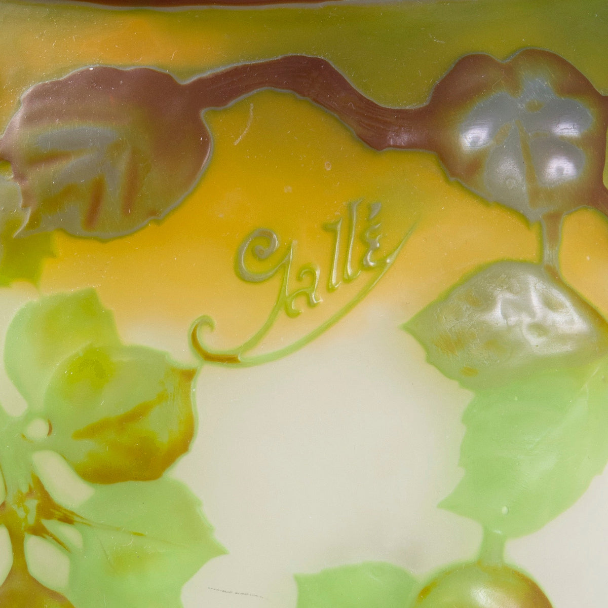 Établissements Gallé "Apple" Cameo Glass Vase
