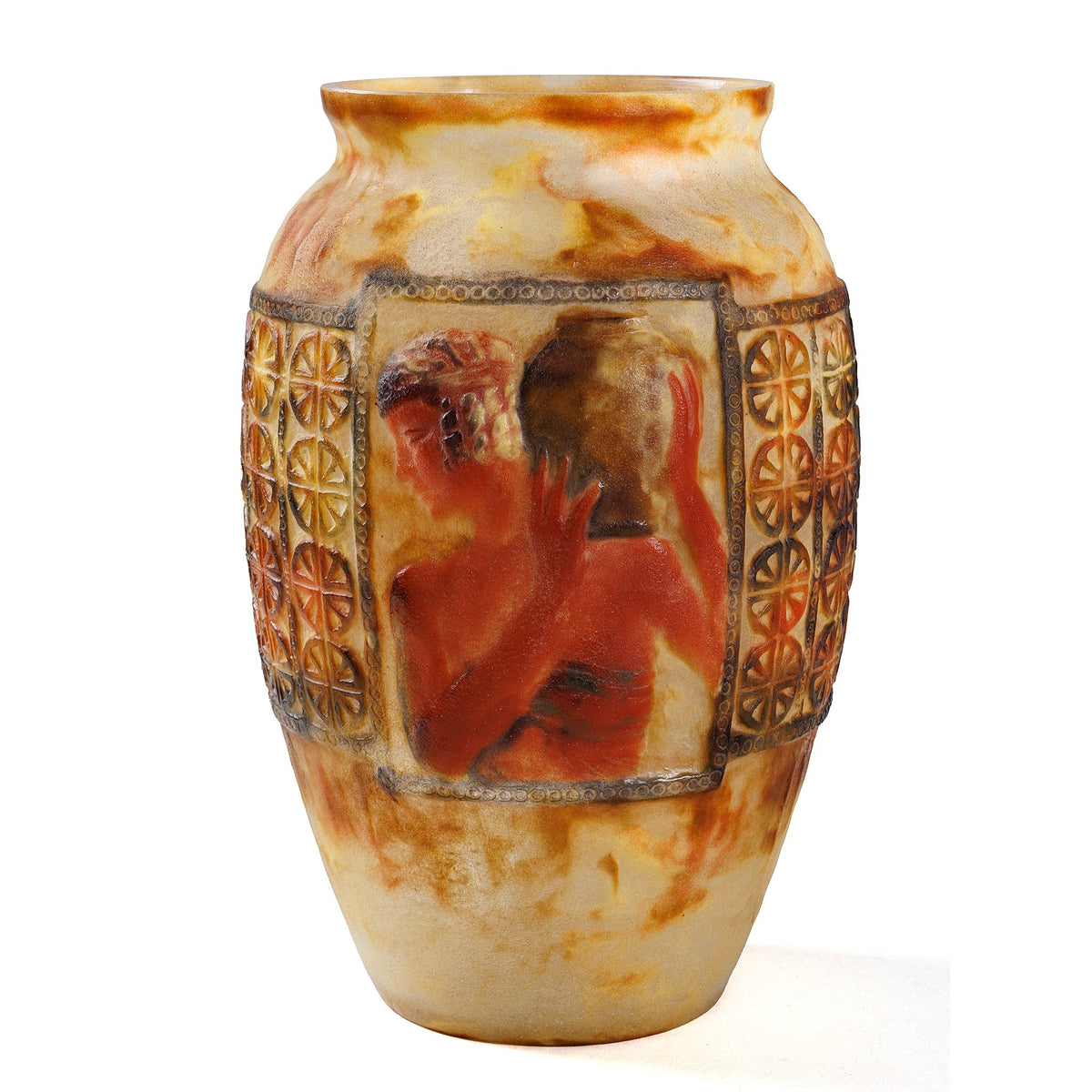 Gabriel Argy-Rousseau "Libations" Pâte de Verre Glass Vase
