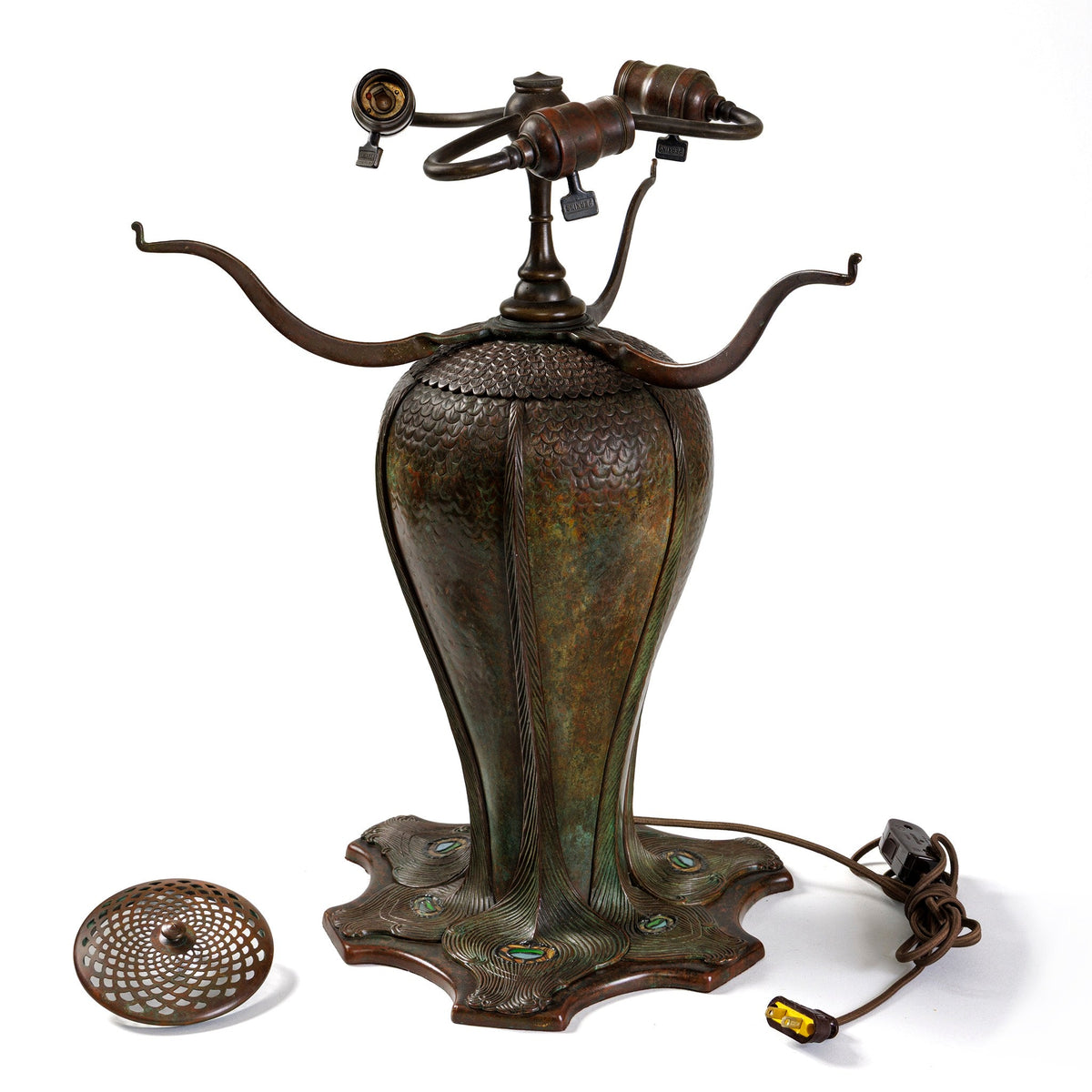 Tiffany Studios New York "Peacock" Table Lamp