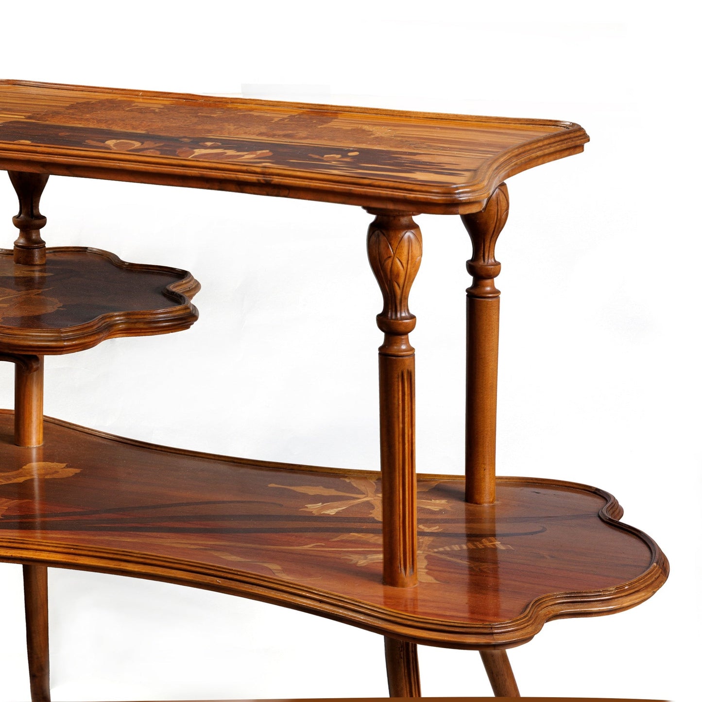 Émile Gallé “Fleur de l’Eau” Three-tiered Table