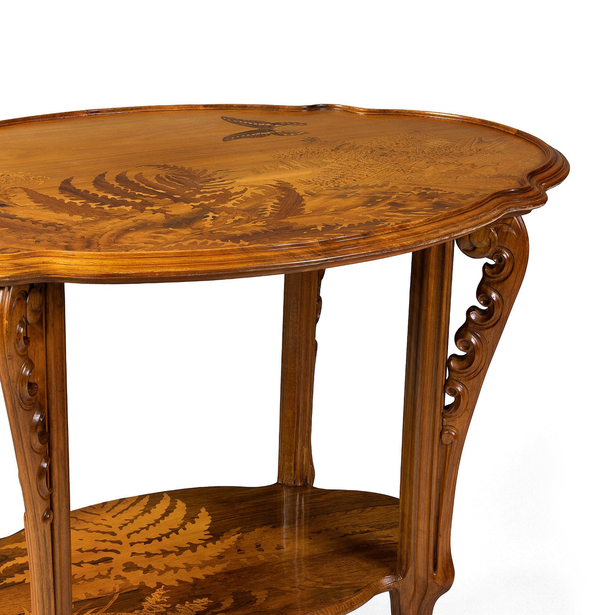 Émile Gallé "Table aux fougères" Marquetry Table