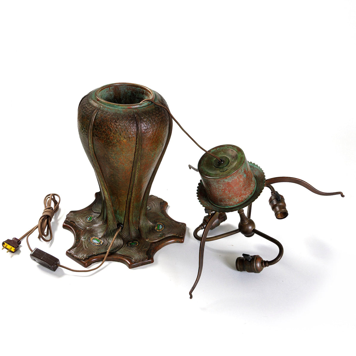 Tiffany Studios New York "Peacock" Table Lamp
