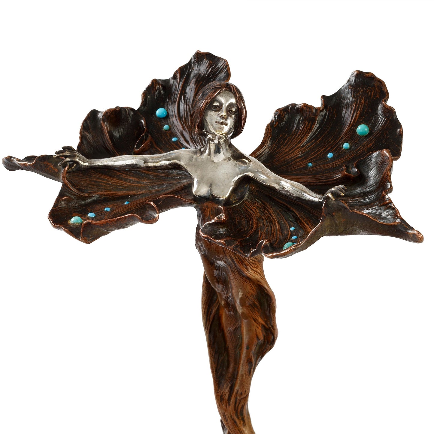 Louis Chalon (Attributed) "Danse du papillon" Bronze Sculpture