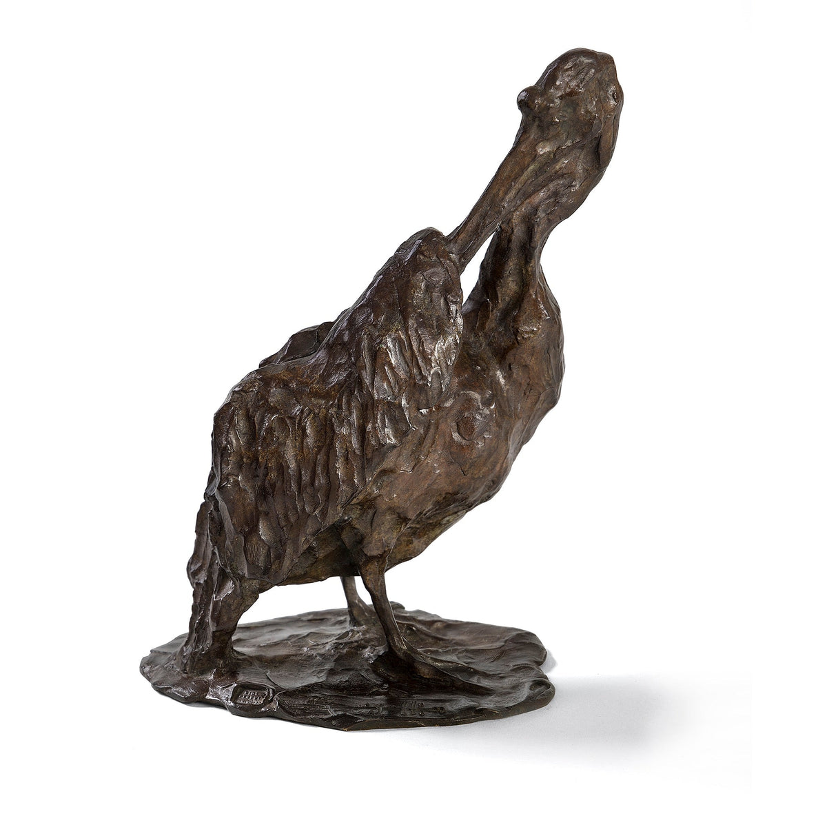 Rembrandt Bugatti "Pélican à sa toilette" Bronze Sculpture