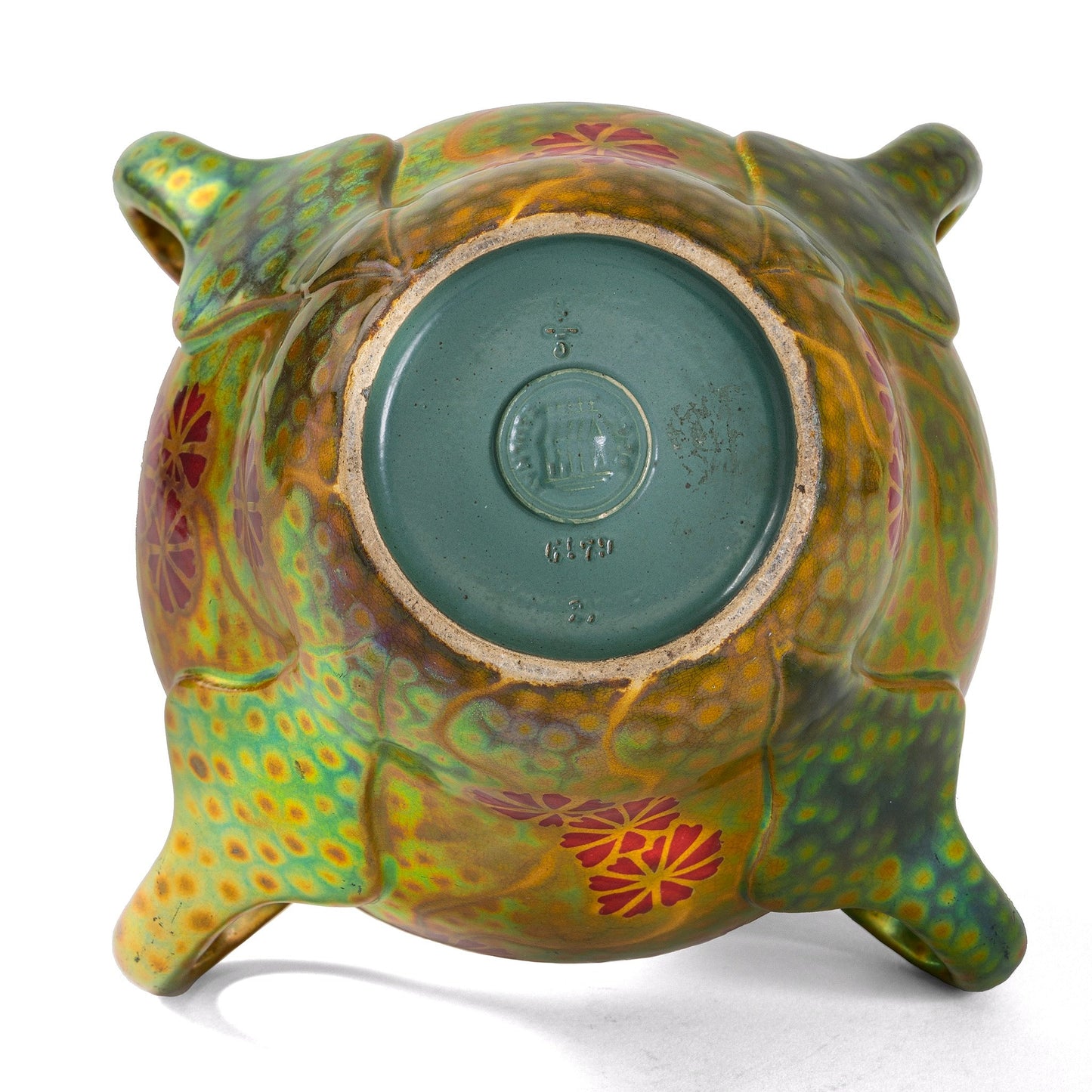 Zsolnay "Japanese Cosmos" Glazed Ceramic Vase