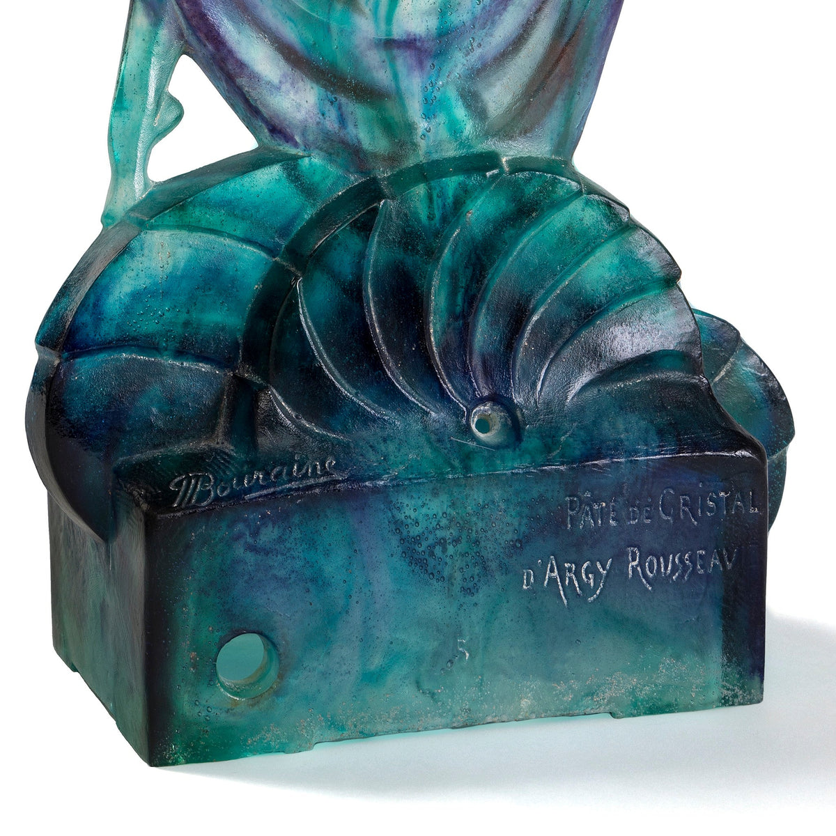 Marcel Bouraine & Gabriel Argy-Rousseau “Danseuse” Pâte de verre Sculpture