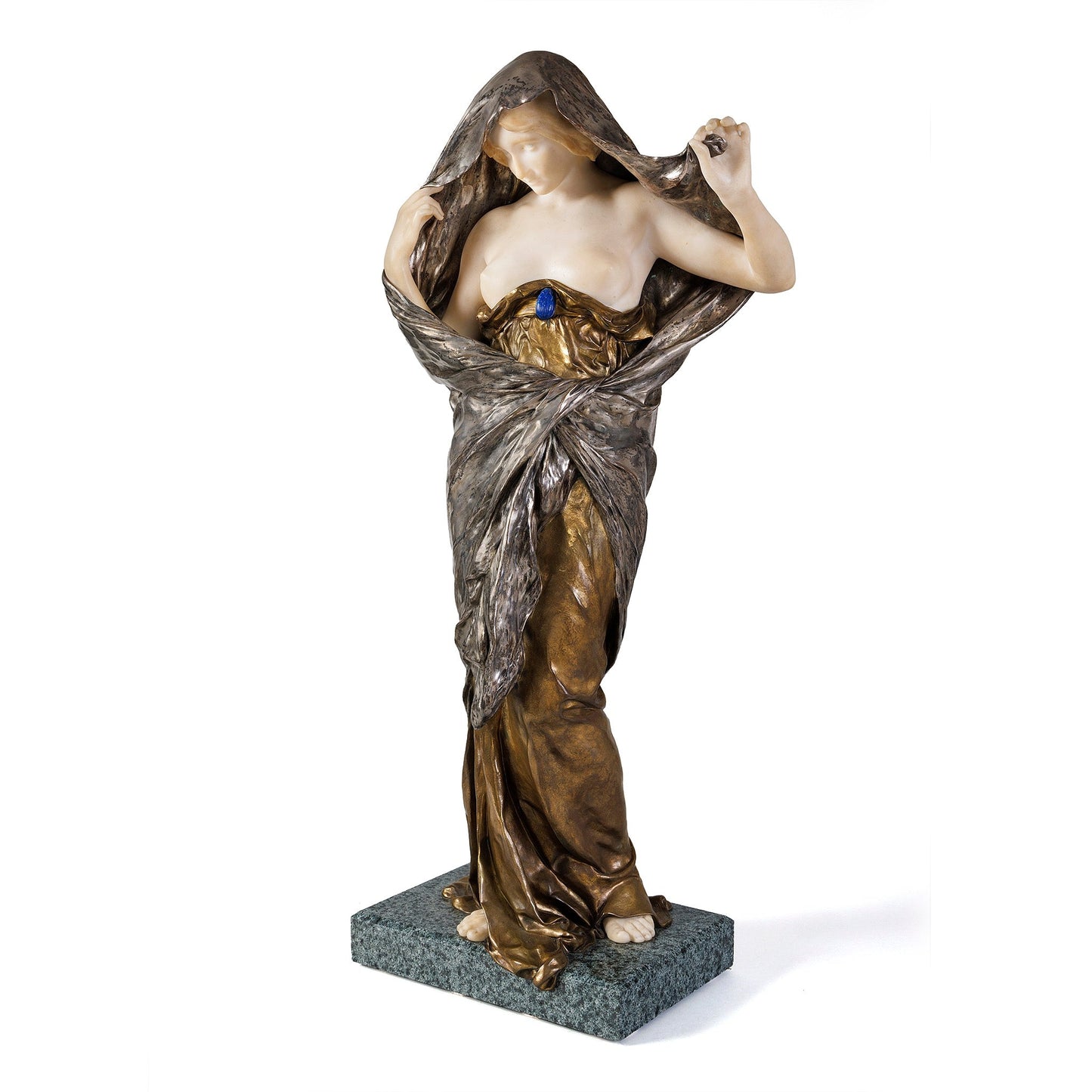 Louis-Ernest Barrias “La Nature se dévoilant á la Science” Sculpture