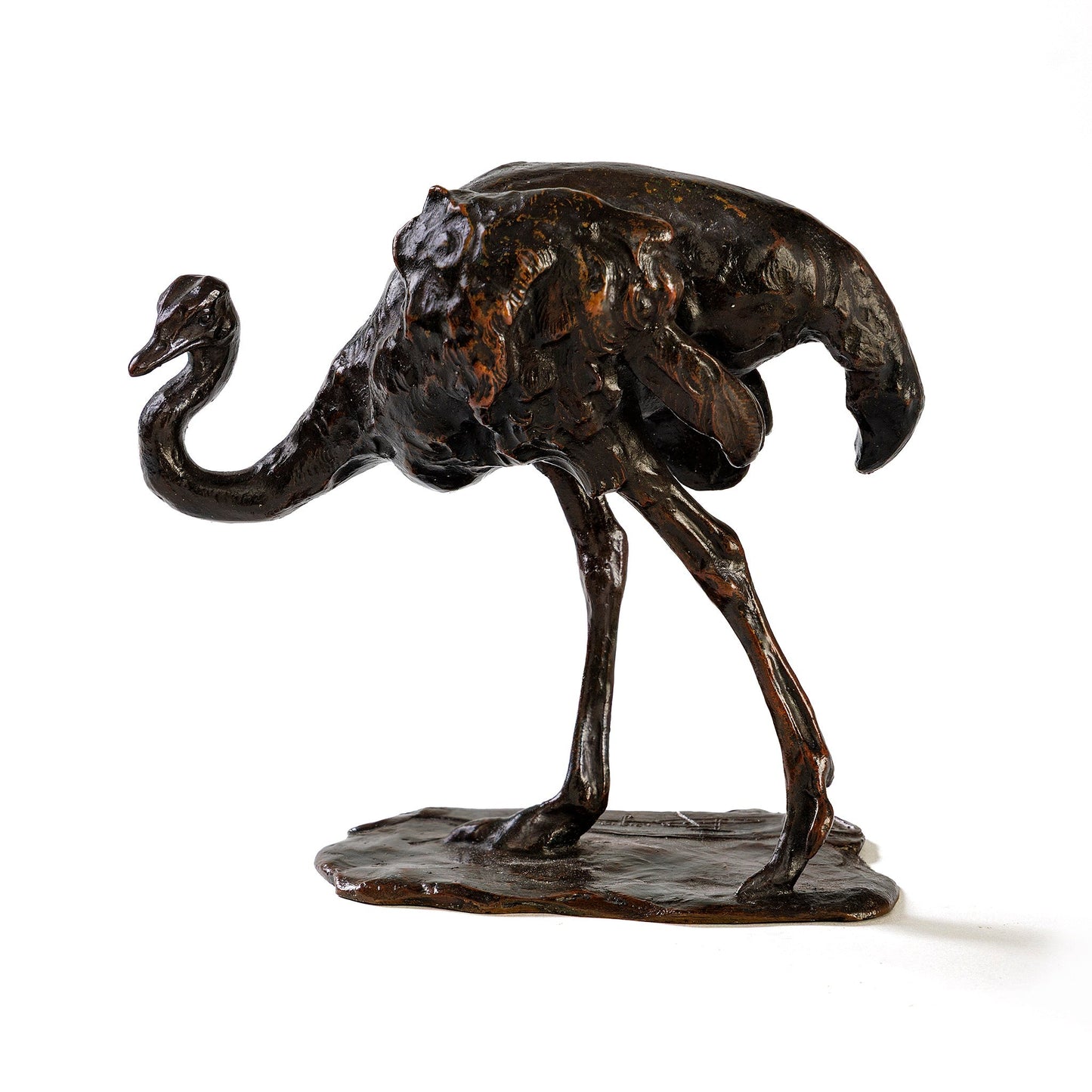 Rembrandt Bugatti "Autruche en Marche" Bronze Sculpture