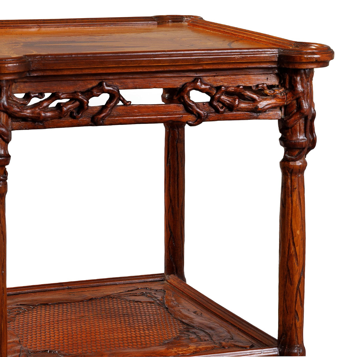 Émile Gallé "Hiver" Two-tiered Table