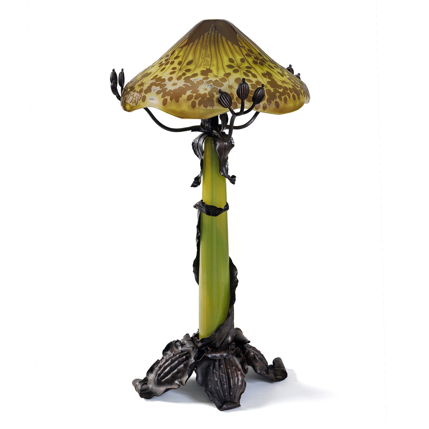 Émile Gallé "Umbel" Table Lamp