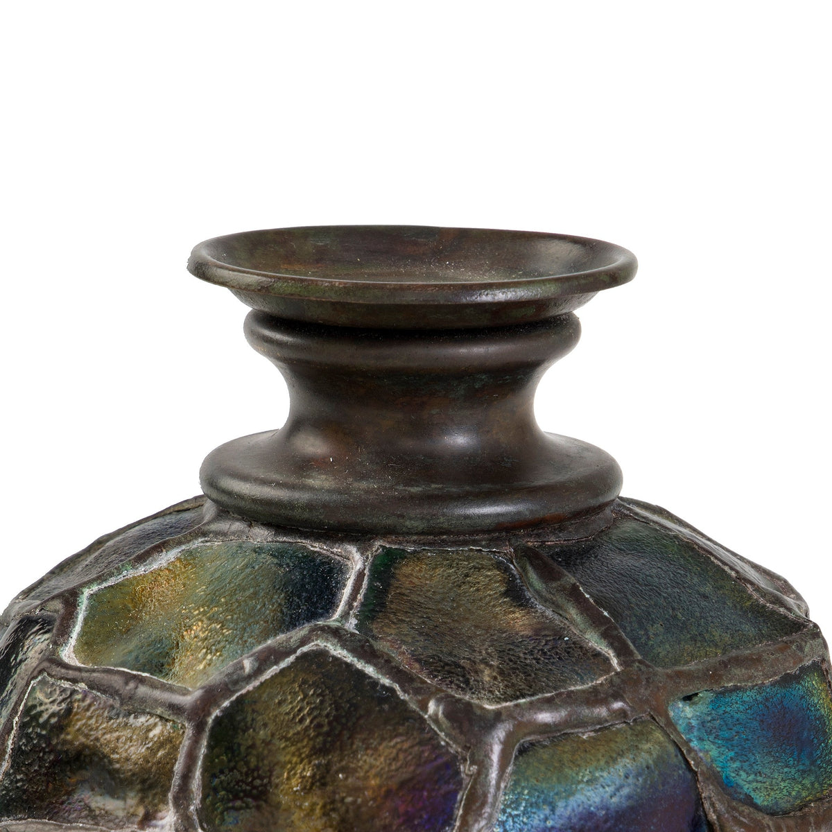 Tiffany Studios New York Turtleback Tile Candlestick