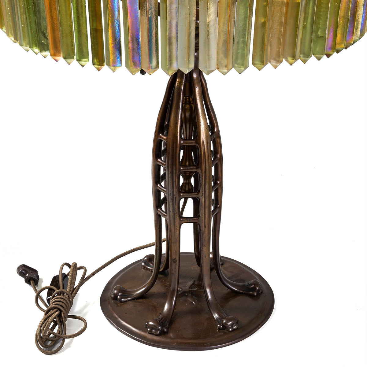 Tiffany Studios New York "Jeweled Prism" Table Lamp