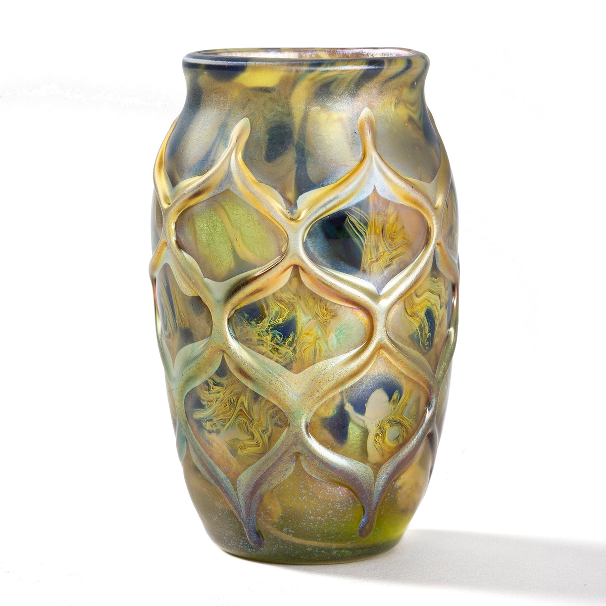 Tiffany Studios New York Decorated Beehive Paperweight Vase