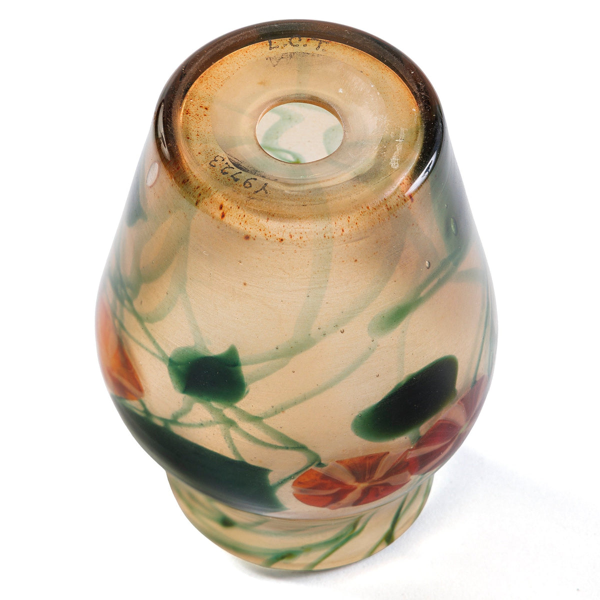 Tiffany Studios New York Morning Glory Paperweight Vase with Insert