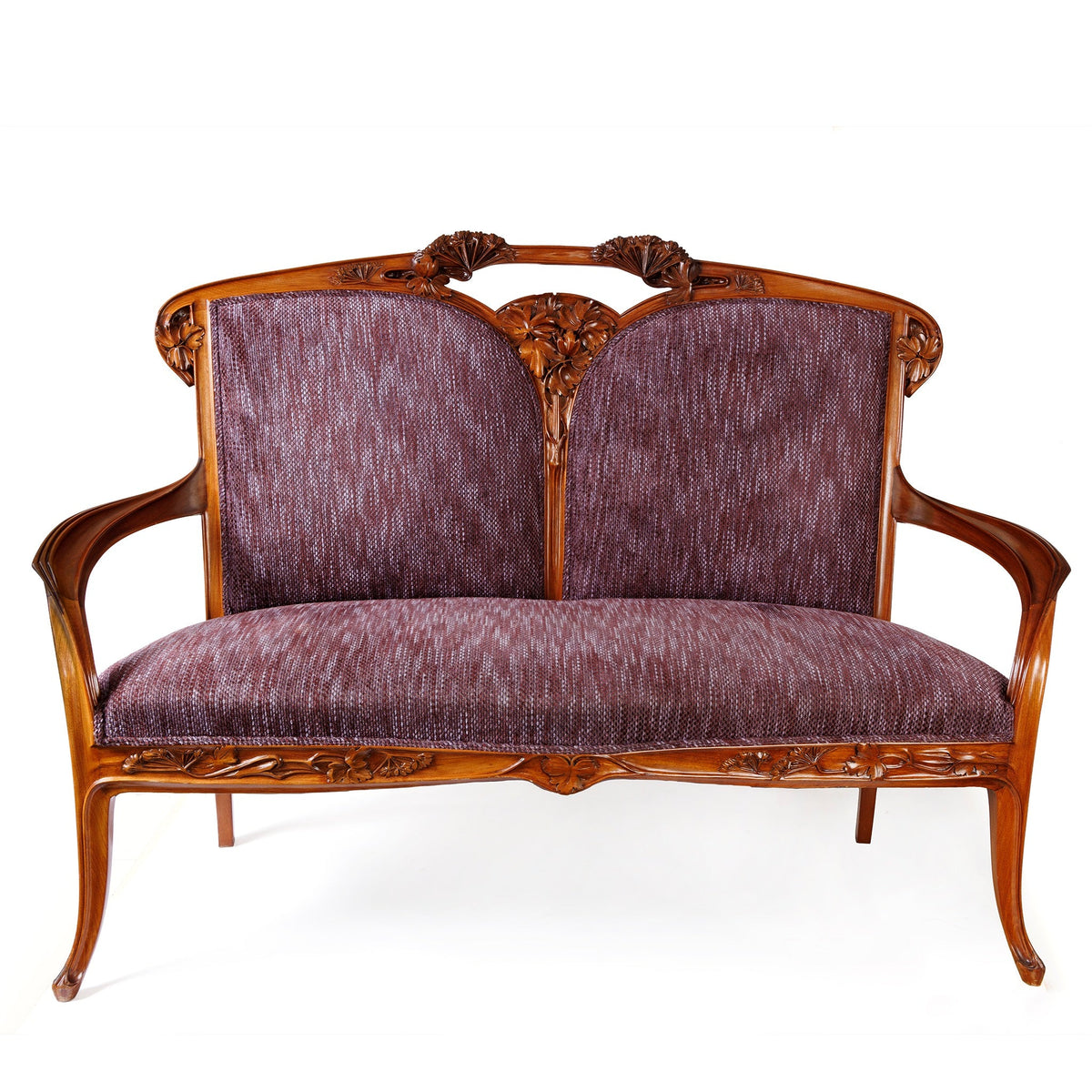 Louis Majorelle "Ombellifères" Settee and Side Chairs